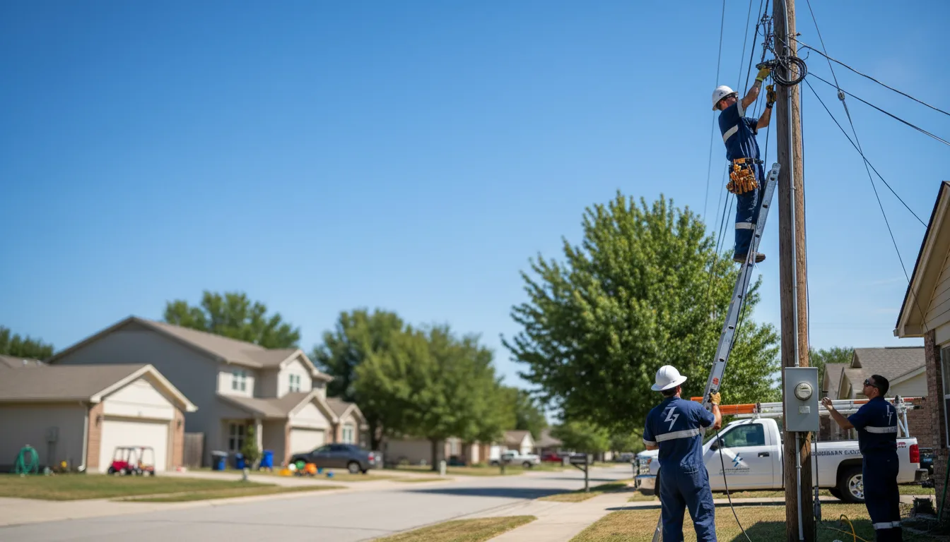 Residential electrician providing installation services in West Liberty, IA